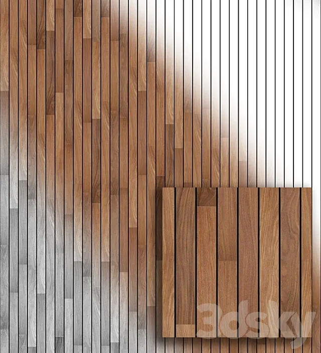 Teak planks 3DS Max Model