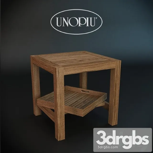 Teak Square Coffee Table Unopiu Morris 3dsmax Download