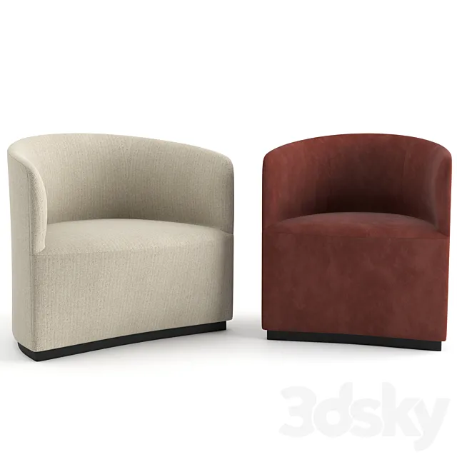 Tearoom Lounge Chair + Club Chair 3ds Max