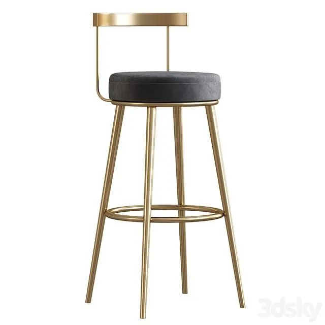 Teashop bar stool 3dsMax Model