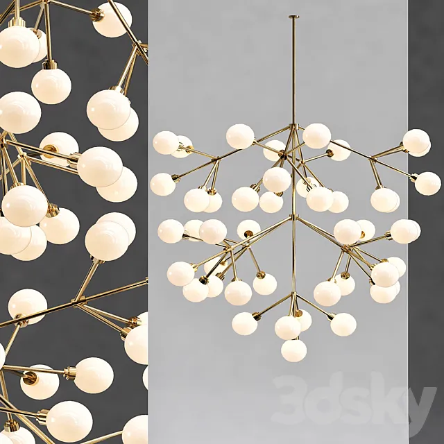 Tech Lighting Mara Grande Chandelier 3DS Max Model
