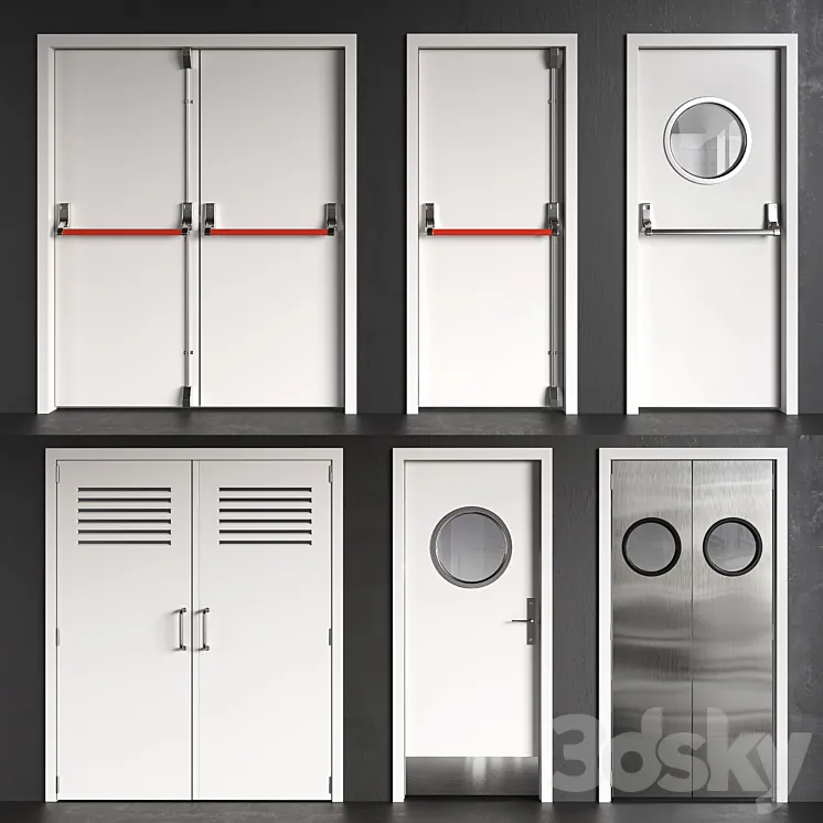 Technical Doors 3DS Max