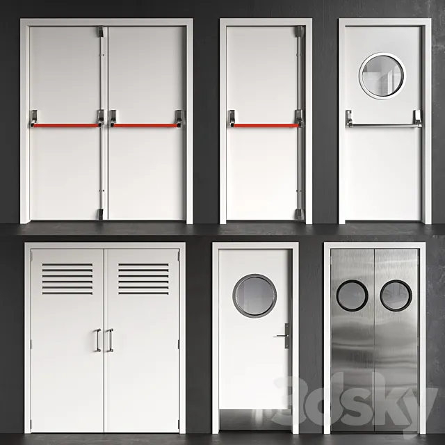 Technical Doors 3DSMax File