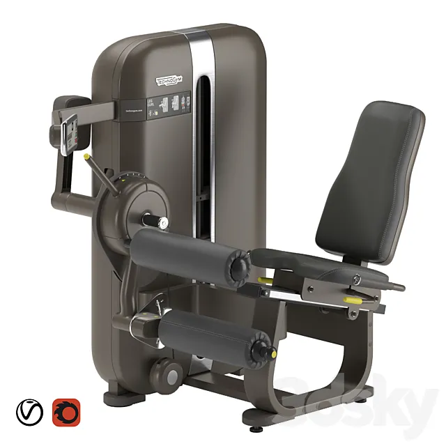 Technogym Artis Leg Curl 3ds Max