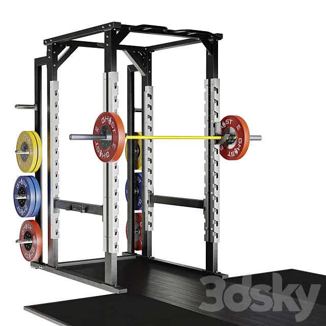 Technogym Olympic Power Rack 3ds Max