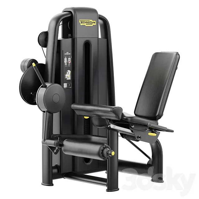 Technogym Selection 700 – Leg Extension 3ds Max