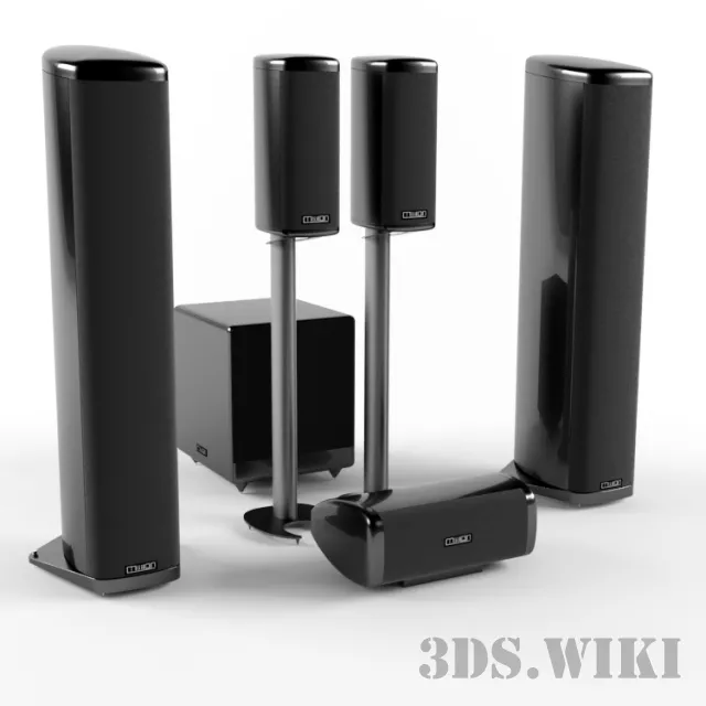 technology – Acoustic system Mission Elegante E8 3ds Max