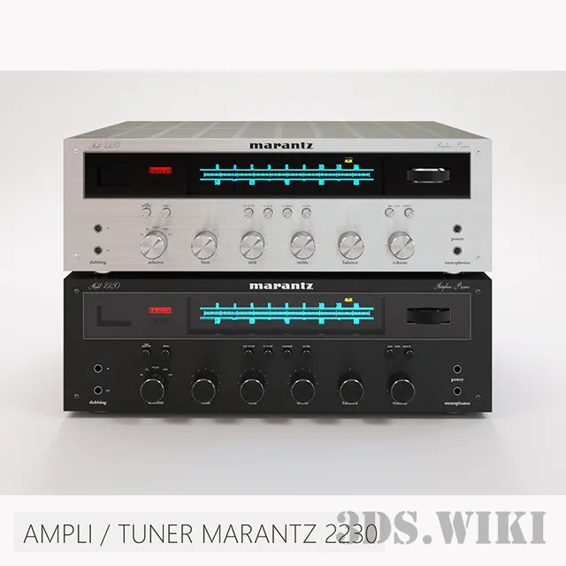 technology – Ampli Tuner Marantz 2230 3ds Max