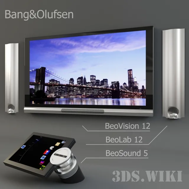 technology – Bang&Olufsen – BeoVision 12 BeoLab 12 и BeoSound 5 3ds Max