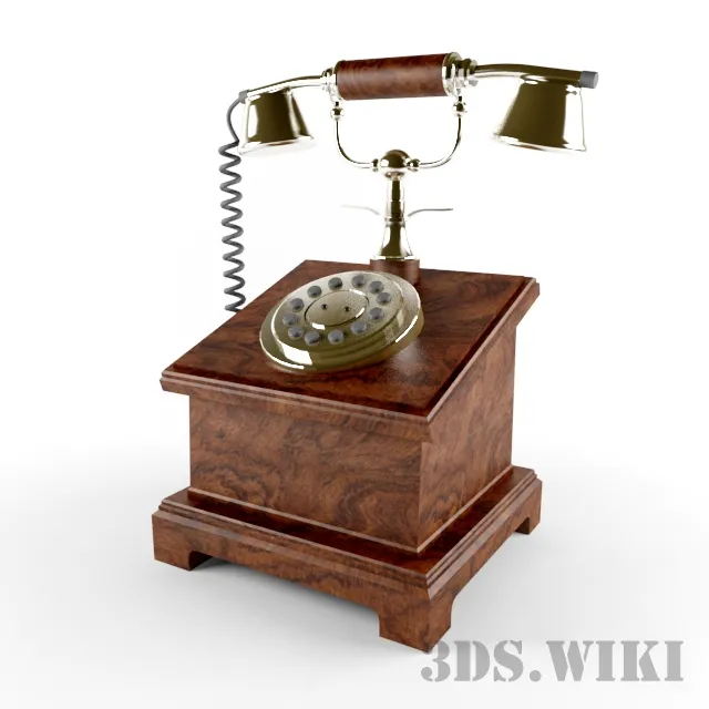technology – Classic retro telephone 3ds Max