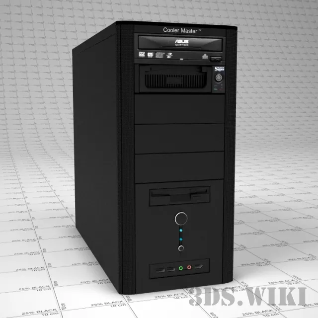technology – Computer case 3ds Max