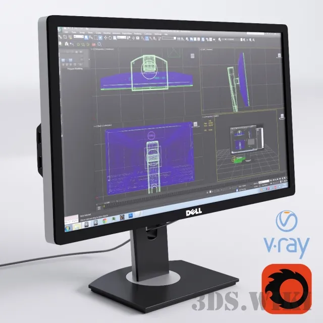 technology – Dell Ultrasharp U2412M Monitor 3ds Max