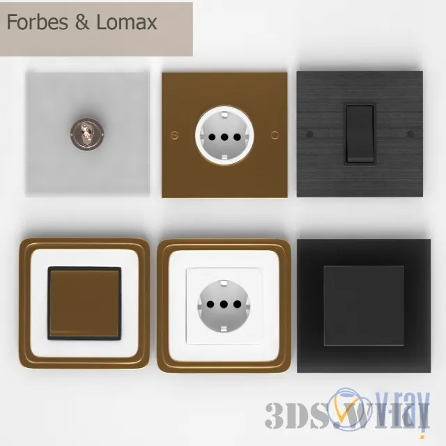 technology – Forbes & Lomax and Gira Switch Set 3ds Max