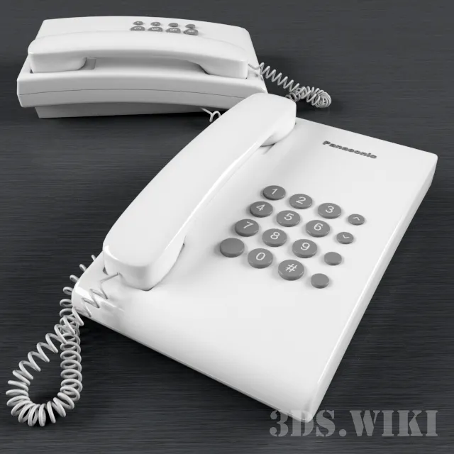 technology – Home phone PANASONIC KX-TS2350RUT 3ds Max