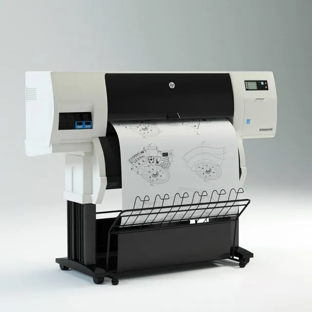 technology – HP Designjet T7100 Printer – plotter 3ds Max