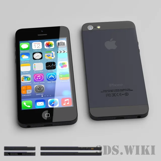 technology – iPhone 5 Black 3ds Max