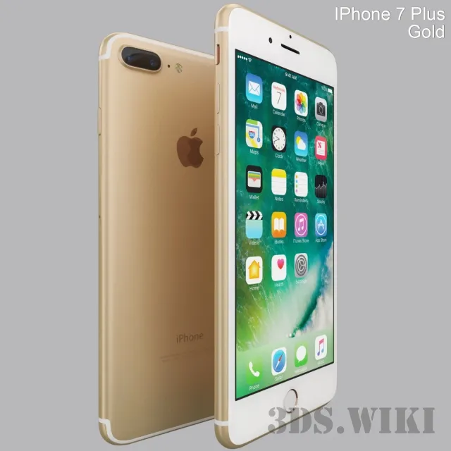 technology – iPhone 7 Plus Gold 3ds Max