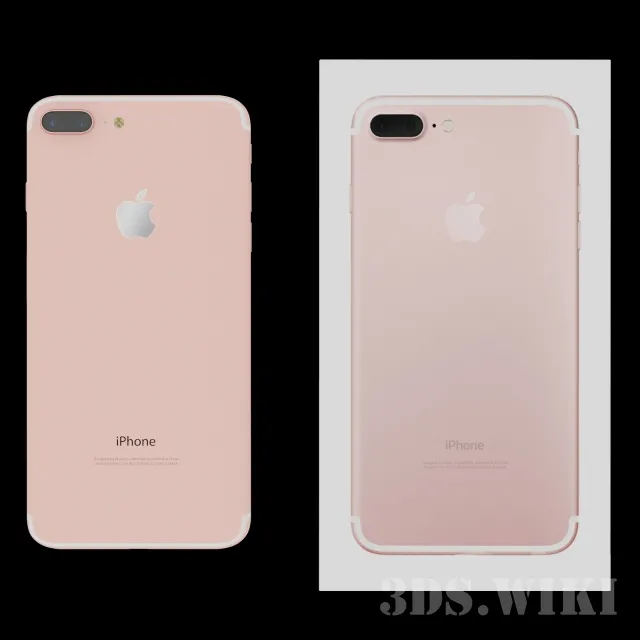 technology – IPhone 7 Plus Smartphone with Box 3ds Max