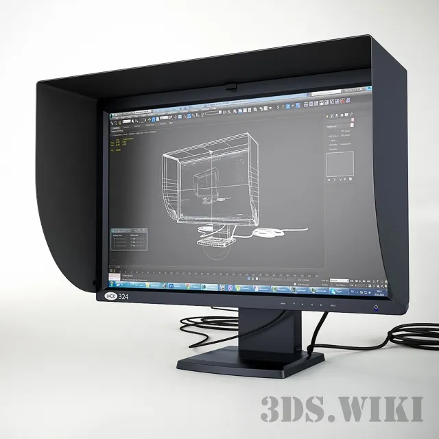 technology – LaCie 324 LCD Monitor + Hood 3ds Max