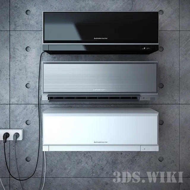technology – Mitsubishi Electric air conditioners 3ds Max