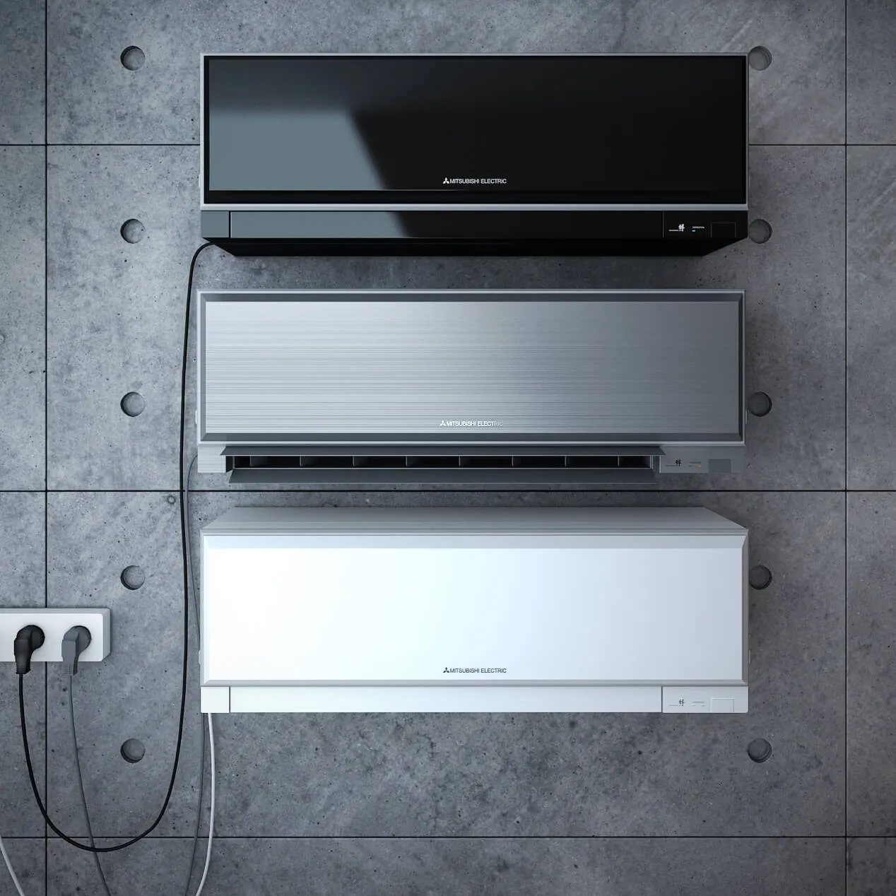 technology – Mitsubishi MSZ-EF Designer Series air conditioner 3ds Max