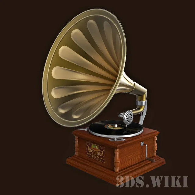 technology – Old Classic Gramophone 3ds Max