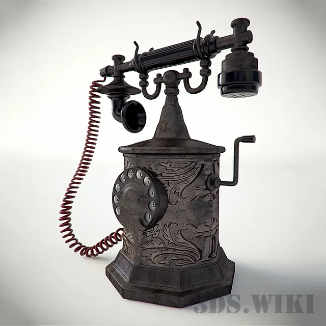 technology – Old retro telephone 3ds Max