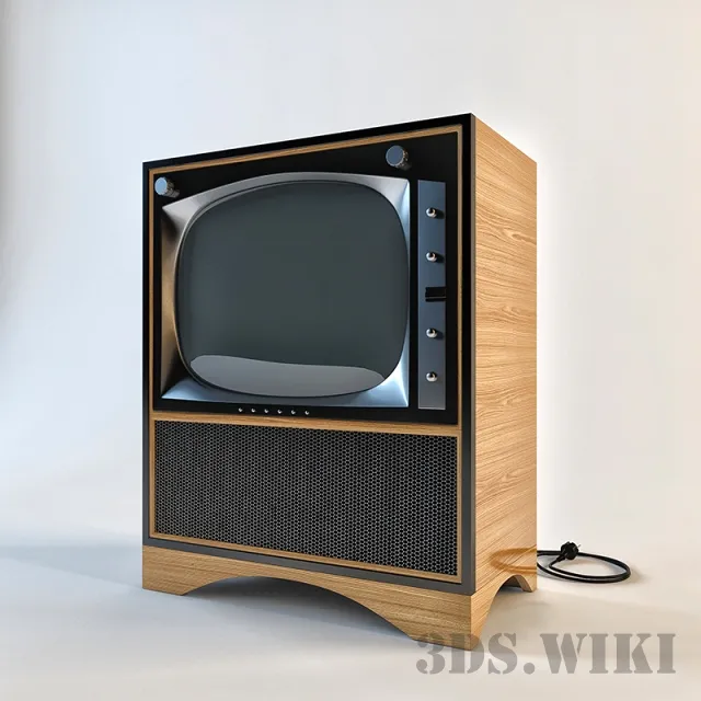 technology – Old vintage tv 3ds Max