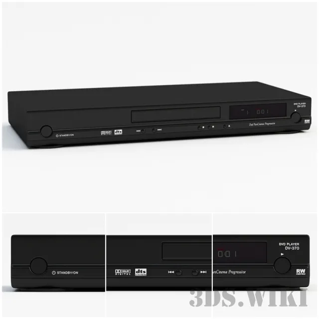 technology – Pioneer multi format DVD player 3ds Max