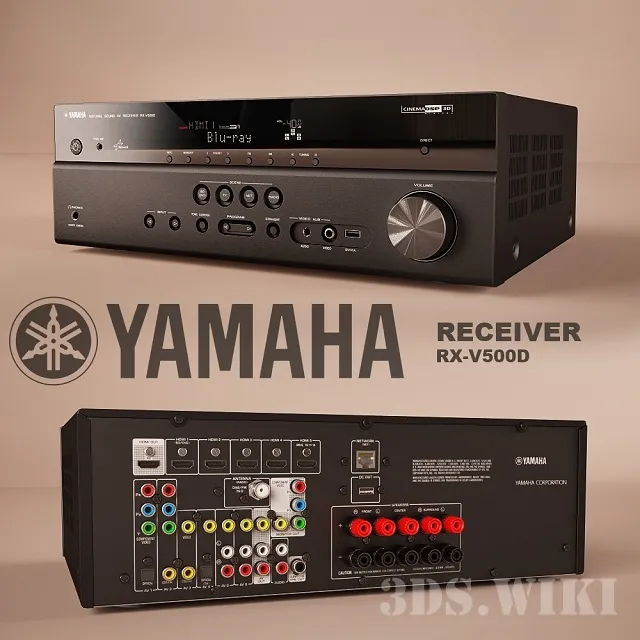 technology – Receiver YAMAHA RX-V500D 3ds Max