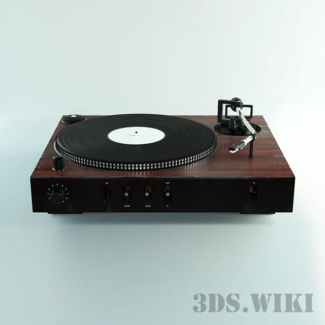 technology – Record player 3ds Max