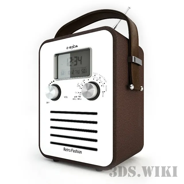 technology – Retro Radio 3ds Max