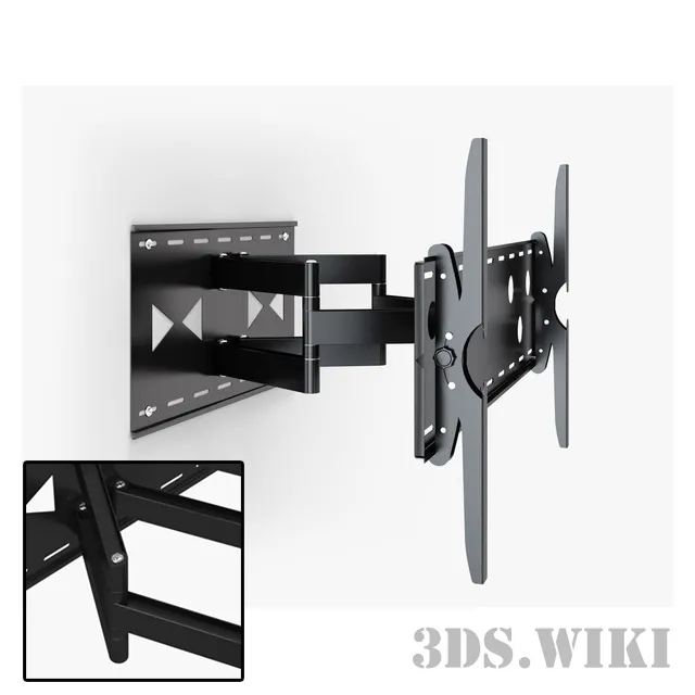technology – Rigged TV Bracket 3ds Max