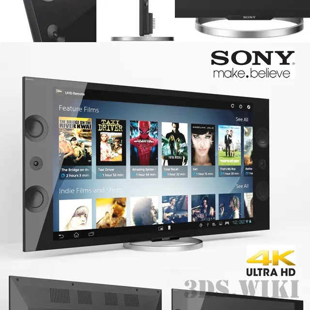 technology – SONY 4K Ultra HD TV 3ds Max