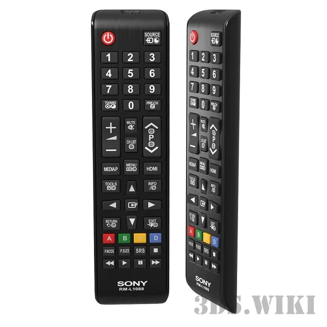 technology – Sony TV remote 3ds Max