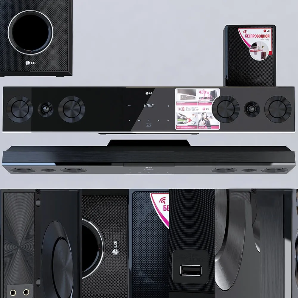 technology – Soundbar LG BB5520A 3ds Max