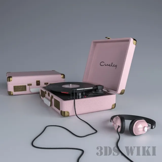 technology – Turntable Vinyl Portable Record Player 3ds Max
