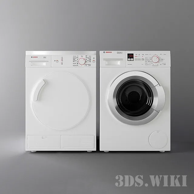 technology – Washing machine Bosch 3ds Max