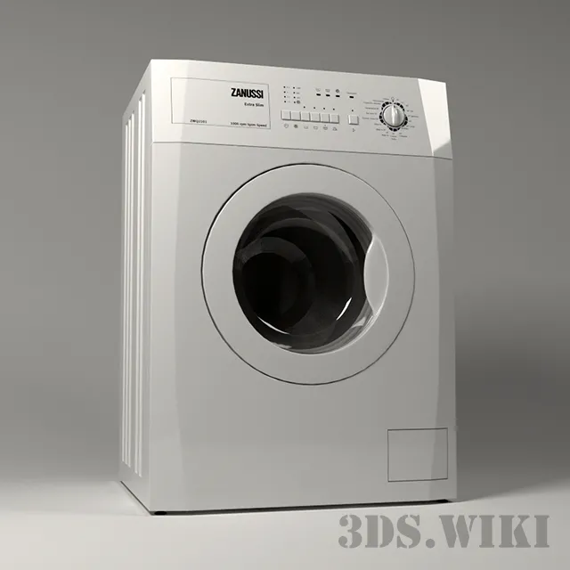 technology – Washing machine ZANUSSI 3ds Max