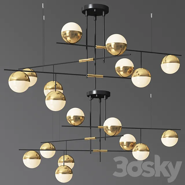 Technum chandelier lampatron 3DS Max Model