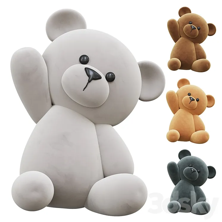 Teddy Bear Toys 3DS Max Model