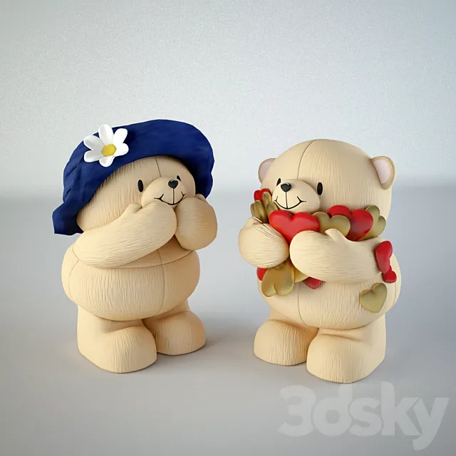 Teddy Bears Hallmark 3ds Max