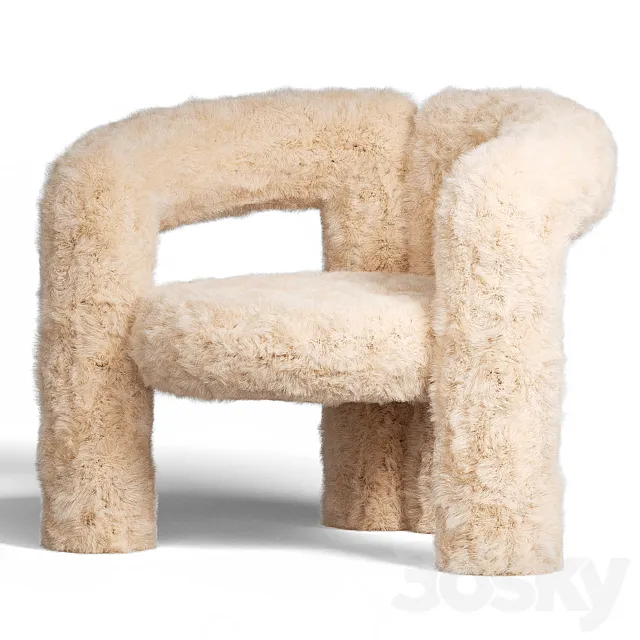 Teddy Chair 3ds Max