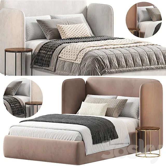 Teen Adults Single Level Bed 3ds Max