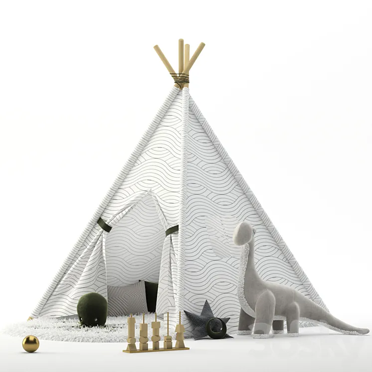 Teepee 3DS Max Model
