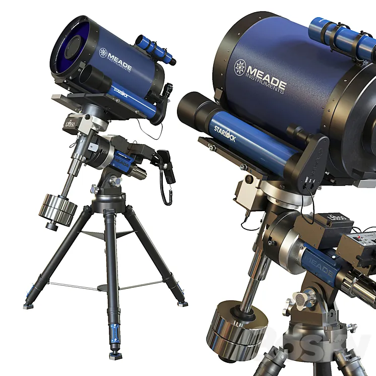 Telescope MEADE 12 F-8 ACF LX850 3DS Max
