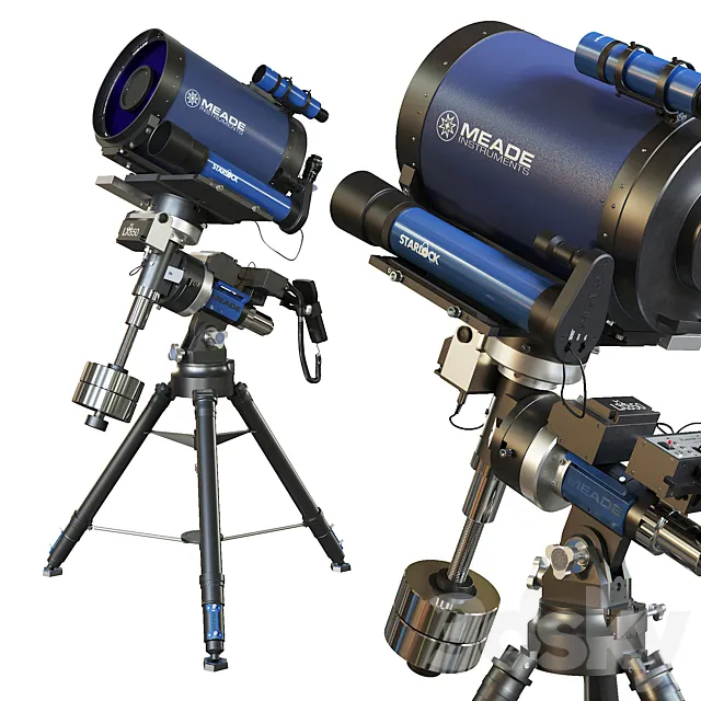 Telescope MEADE 12 F-8 ACF LX850 3DSMax File