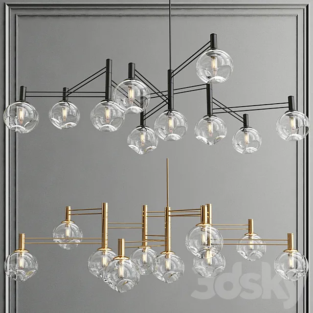 Temper chandelier 3ds Max