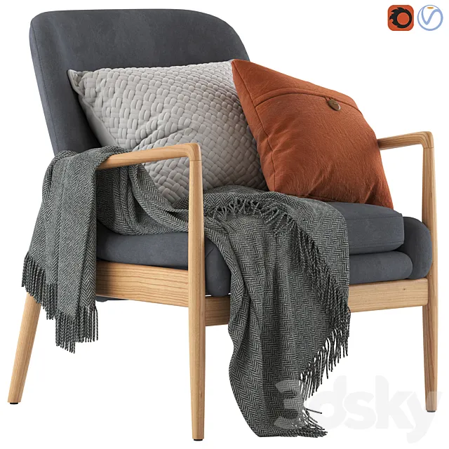 Temple and Webster Lucas Armchair 3ds Max