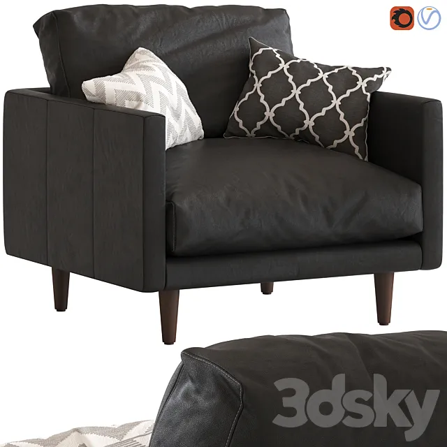 Temple & Webseter Carson Armchair 3DS Max Model